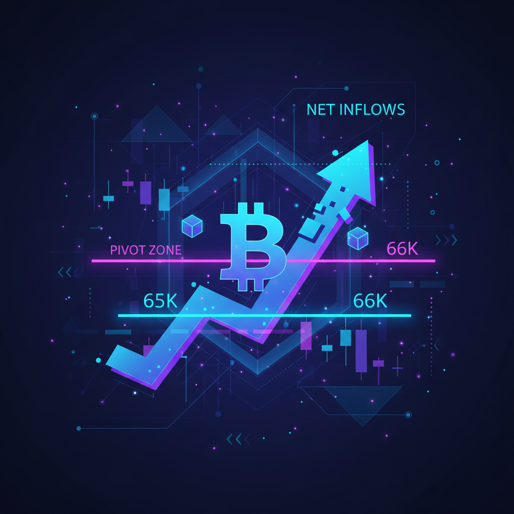 Bitcoin ETFs Return to Net Inflows as BTC Holds $65K-$66K Pivot