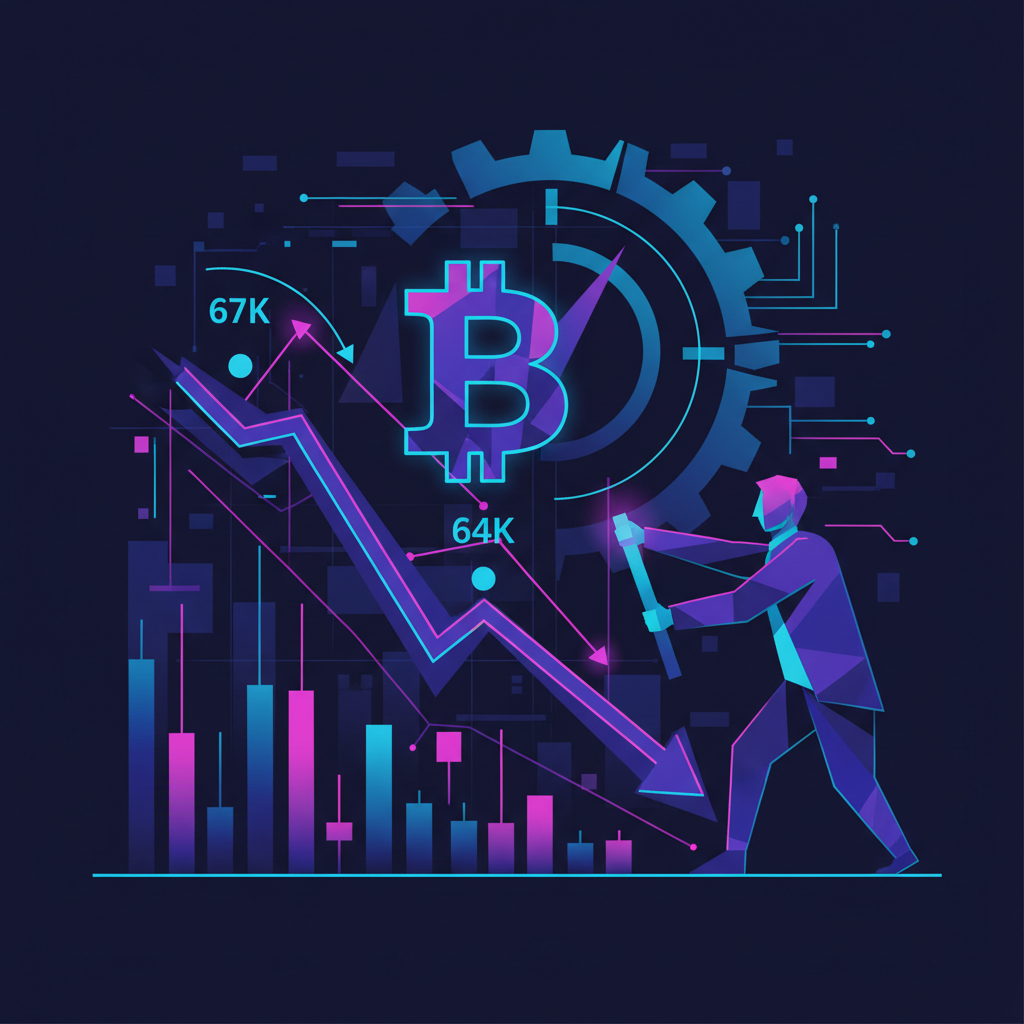 Bitcoin Slides Toward $64K as Traders De‑Risk Ahead of First Warsh Fed Decision