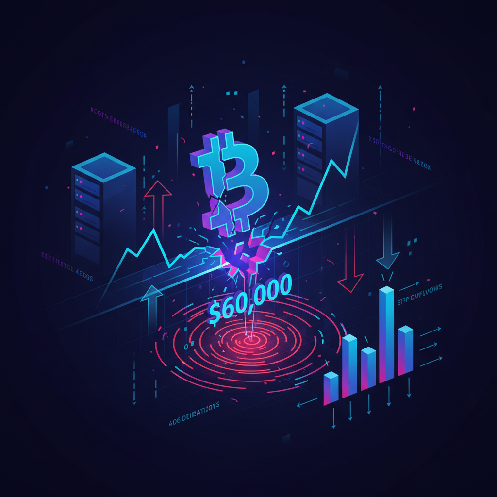 Bitcoin Breaks Below $60K as Liquidations and ETF Outflows Deepen Selloff