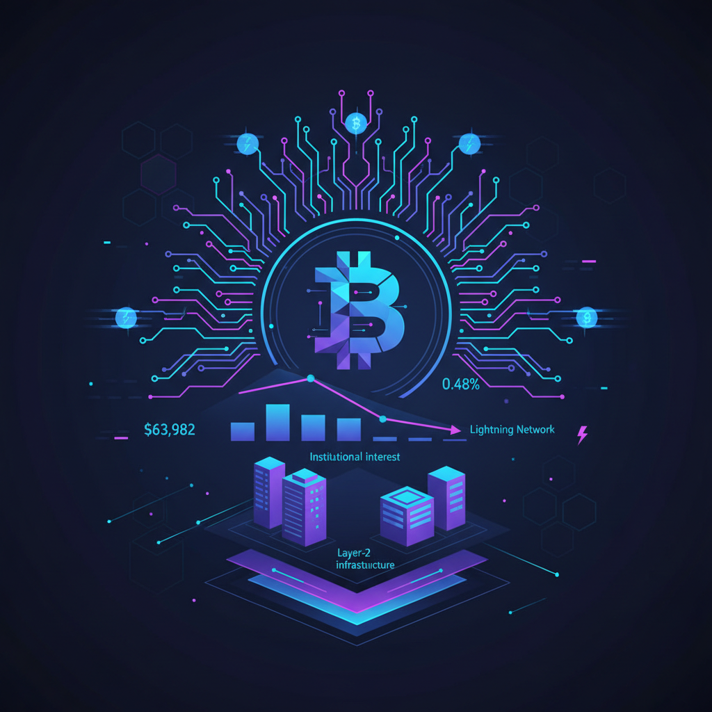 Bitcoin Steady at $63,982 as Lightning Network Payment Rails Expand