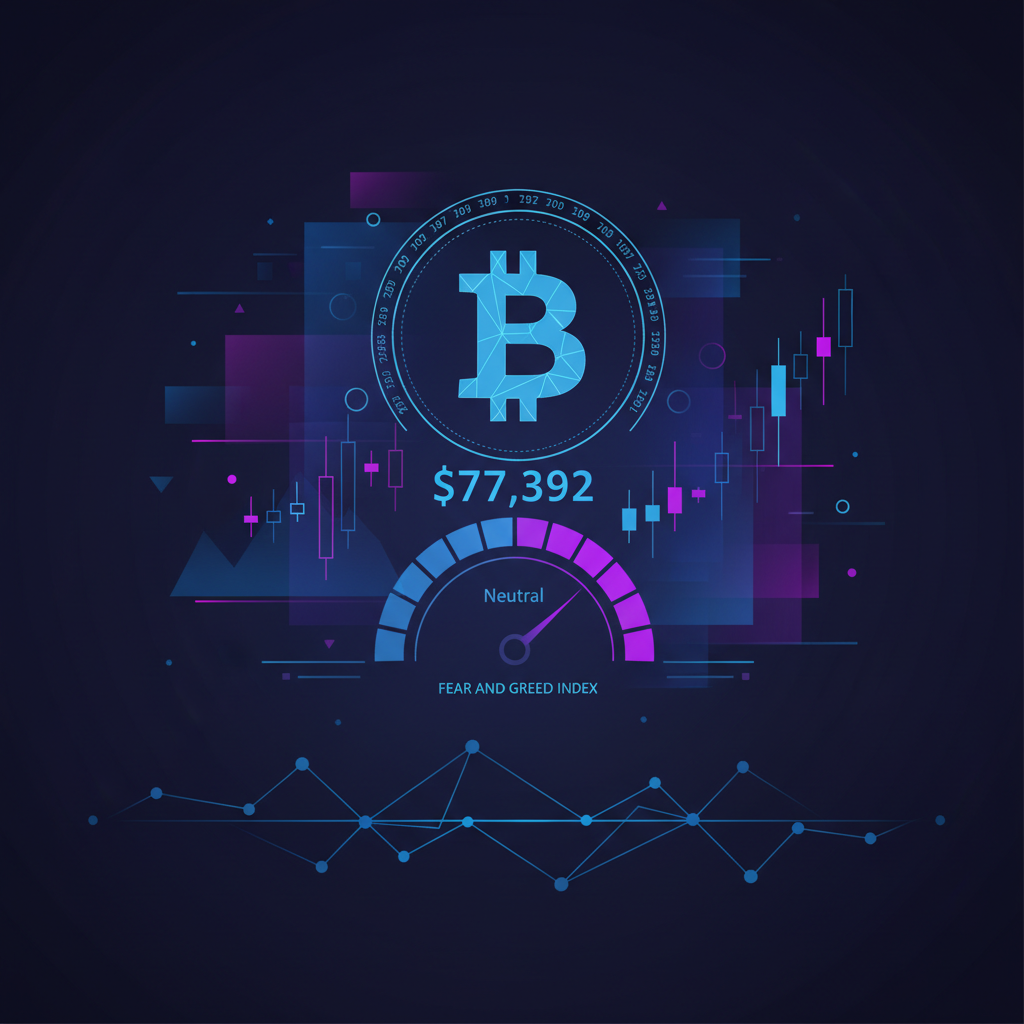 Bitcoin Steady at $77,392: How to Use the Fear and Greed Index in Today’s Sentiment Environment
