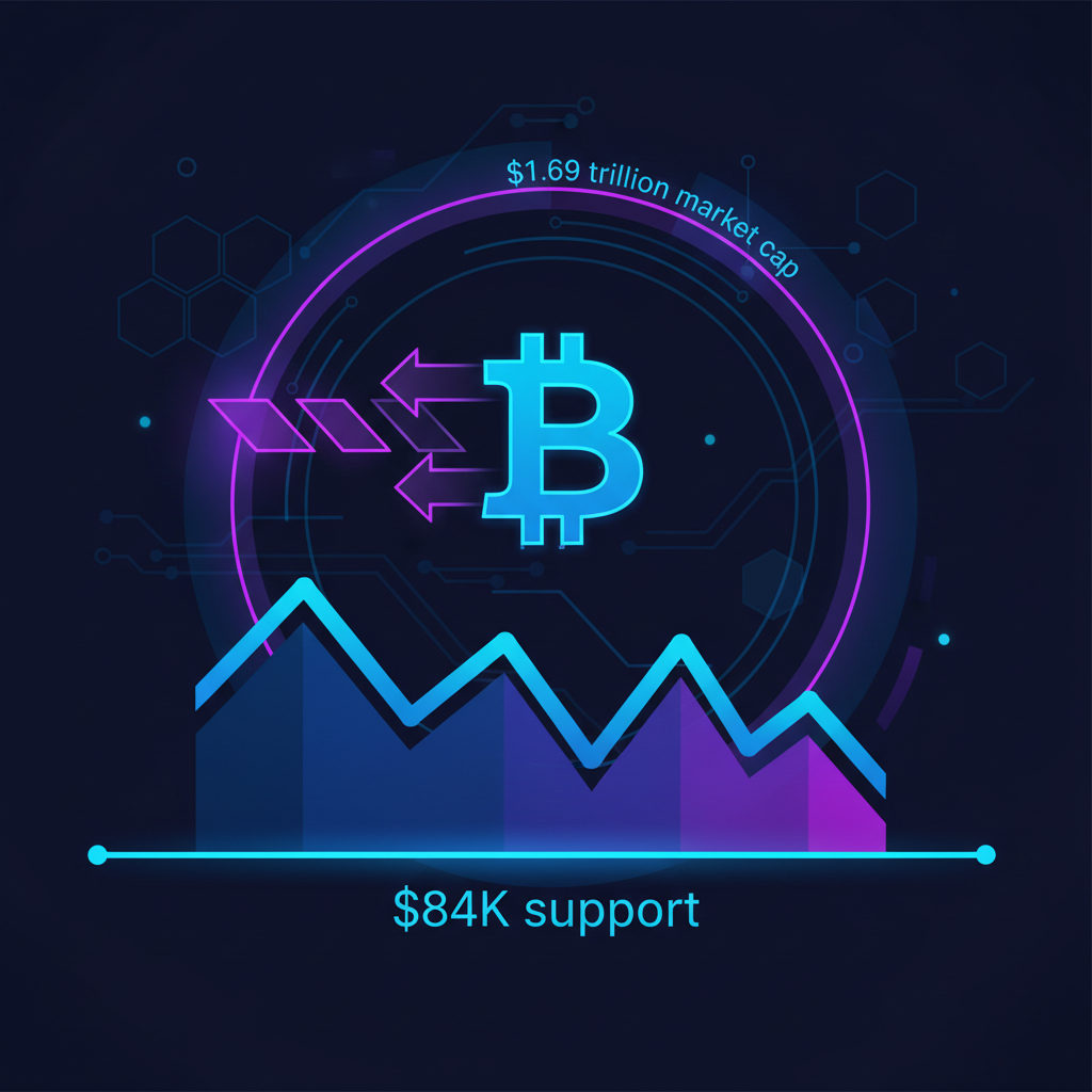 Bitcoin Dips 2.58% to $84,196 as $1.69T Market Cap Holds; $84K Support in Focus